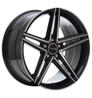 Avus, AC-515K, 9,5x19 ET35 5x112 66,6, black polished