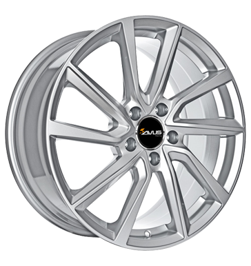 Avus, AC-518, 9x20 ET45 5x120 65,1, hyper silver