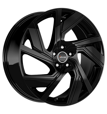 Avus, AC-521, 10,5x21 ET48 5x114,3 64,1, black