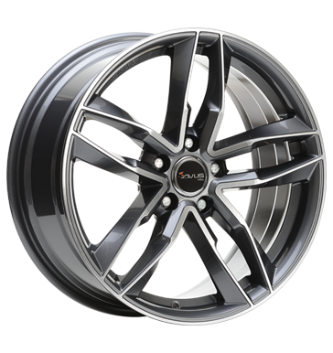 Avus, AF 16, 8,5x19 ET45 5x112 66,6, anthracite polished