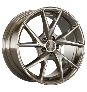 Alutec, ADX.01, 7,5x18 ET40 5x114,3 70,1, metallic-bronze frontpoliert