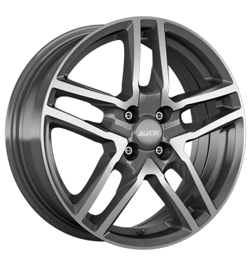 Alutec, Ikenu, 6,5x16 ET37 4x98 58,1, graphit frontpoliert