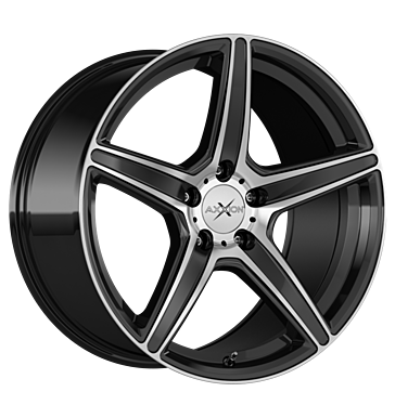 Axxion, AX7, 8x18 ET42 5x112 72,6, schwarz hochglanz poliert