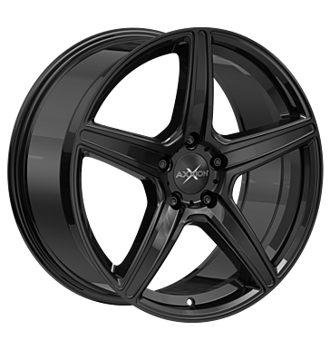 Axxion, AX7, 9x19 ET45 5x112 72,6, schwarz glänzend lackiert