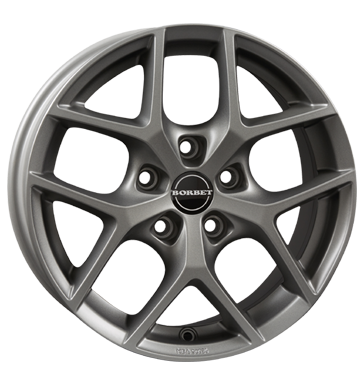 Borbet, Y, 7x17 ET44 5x114,3 72,5, titan matt