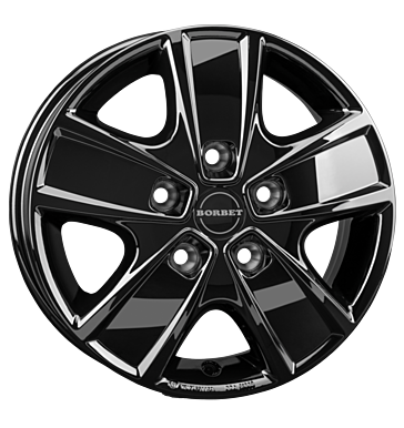 Borbet, CWG, 6x16 ET68 5x130 78,1, black glossy