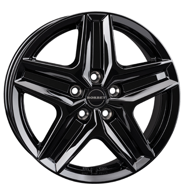 Borbet, CWZ, 7,5x18 ET53 5x120 65,1, black glossy