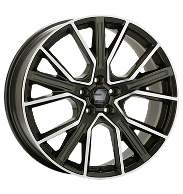 2DRV, WH34, 9x21 ET30 5x112 66,6, dark gunmetal hochglanzpoliert