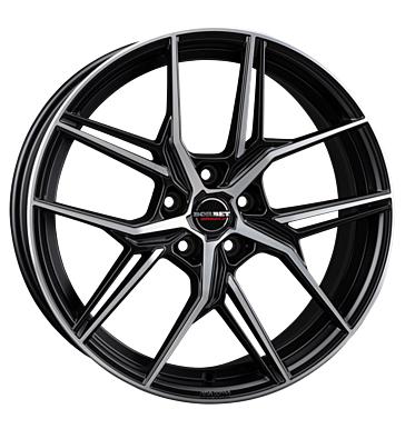 Borbet, QX, 8x19 ET50 5x112 57,1, black polished matt