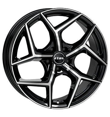 Rial, Salento, 8x19 ET50 5x114,3 70,1, diamant-schwarz-frontpoliert
