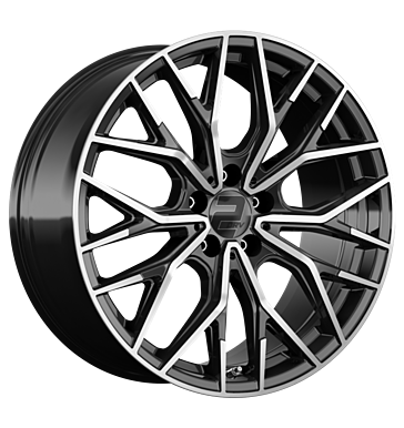 2DRV, WH37, 8x18 ET40 5x112 66,6, schwarz hochglanzpoliert