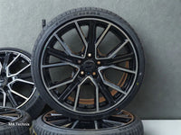 Sommer Kompletträder, 2DRV WH34, 19 Zoll 8,5Jx19 ET45 5x112 mit 235/35 R19 schwarz poliert