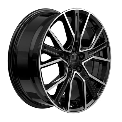 Sommer Kompletträder, 2DRV WH34, 19 Zoll 8,5Jx19 ET45 5x112 mit 245/45 R19 schwarz poliert