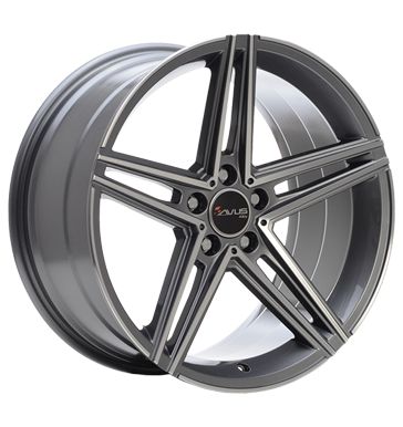 Avus, AC-515K, 9,5x19 ET35 5x112 66,6, anthracite polished