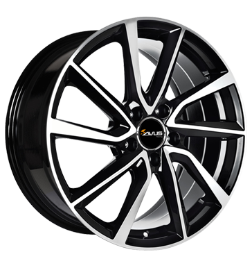 Avus, AC-518, 8x18 ET48 5x112 66,6, black polished