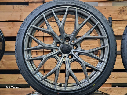 Sommerkompletträder Wheelworld WH37 8,5x20 ET35 grau mit 245/35 R20 Superia Sommerreifen