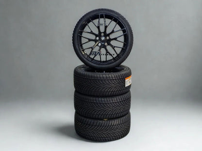 Sommer Kompletträder, V1 Wheels DS2, 20 Zoll 9Jx20 ET45 5x120, schwarz mit 275/35 R20