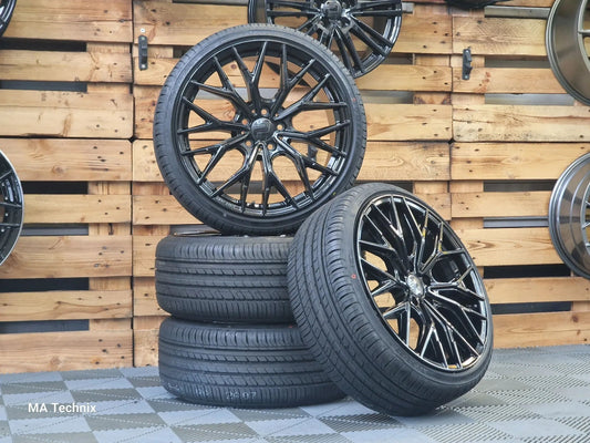 19 Zoll Sommerkompletträder 225/40 R19 Wheelworld 19 Zoll 8,5x19 ET40 schwarz