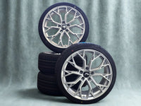 Sommerkomplettradsatz, FF-Wheels FF02, 8,5x19 ET45 5x112 mit 235/35 R19 91Y in silber