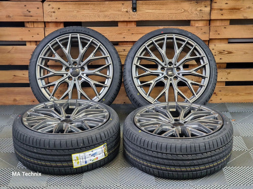 Sommerkompletträder Wheelworld WH37 8,5x20 ET35 grau mit 245/35 R20 Superia Sommerreifen