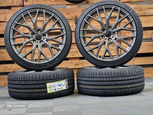 20 Zoll Sommerkomplettradsatz Wheelworld WH37 8,5x20 ET35 5x112 grau 245/35 R20 Superia