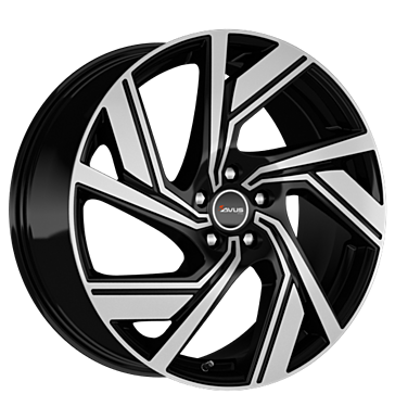 Avus, AC-521, 8x18 ET41 5x112 73,1, black polished
