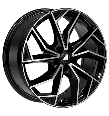 Alutec, ADX.02, 7x17 ET48 5x108 63,4, diamant schwarz frontpoliert