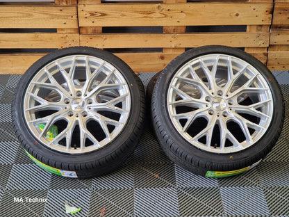 Sommer Kompletträder Wheelworld WH37 8,5x19 ET40 5x112 silber mit 225/40 R19