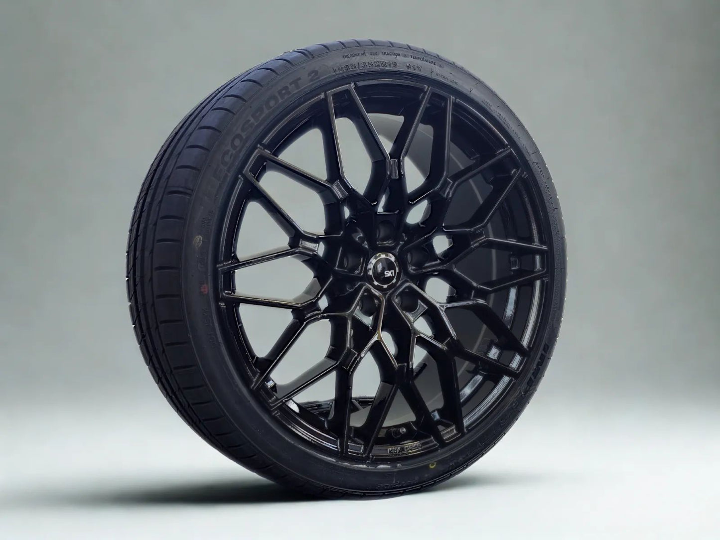 Sommer Kompletträder, SX-Wheels SX1, 19 Zoll 8,5Jx19 ET30 5x112 mit 225/40 R19 schwarz