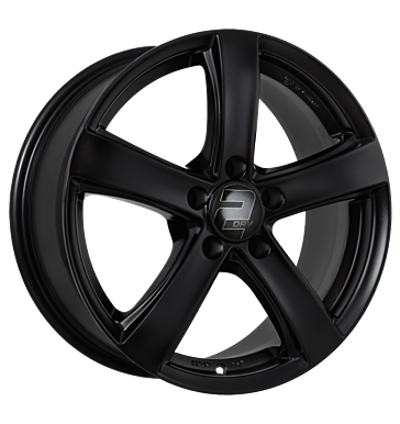 2DRV, WH24, 7,5x17 ET44 5x108 65,1, schwarz matt