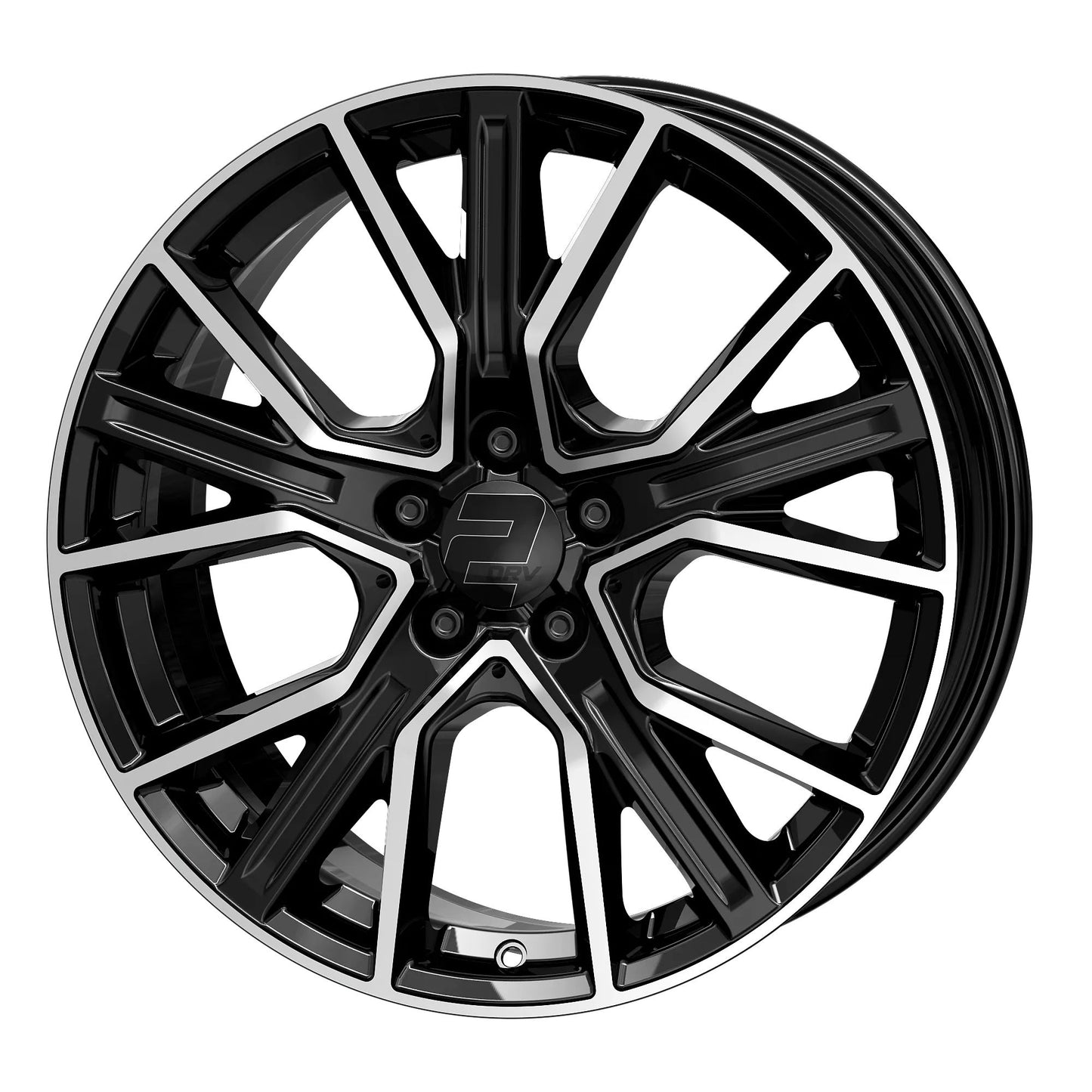 Sommer Kompletträder, 2DRV WH34, 19 Zoll 8,5Jx19 ET45 5x112 mit 235/35 R19 schwarz poliert