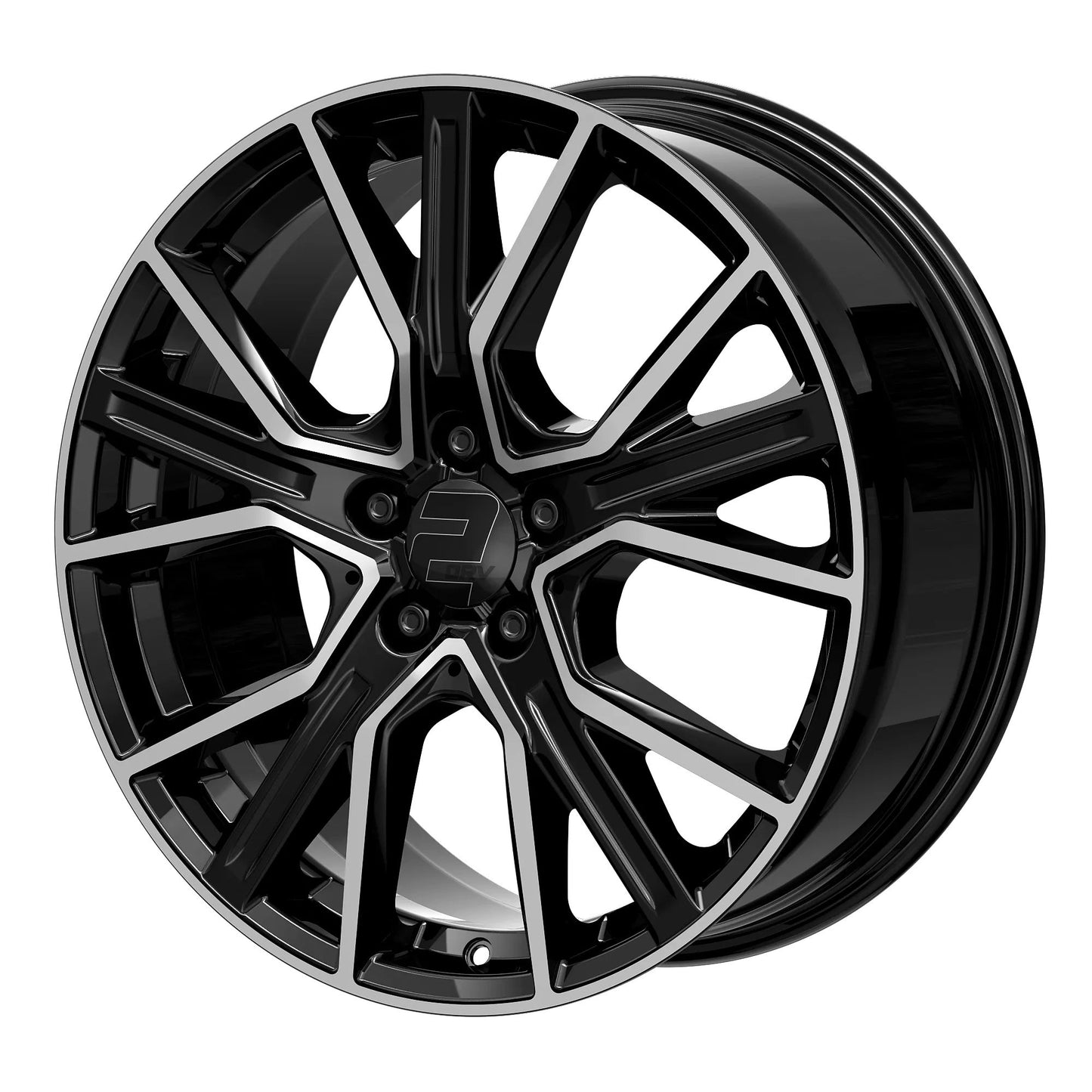 Sommer Kompletträder, 2DRV WH34, 19 Zoll 8,5Jx19 ET45 5x112 mit 225/35 R19 schwarz poliert