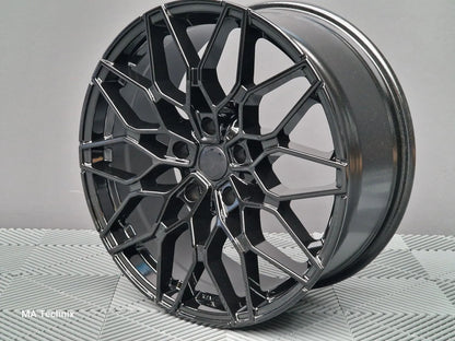 Sommer Kompletträder, SX-Wheels SX1, 19 Zoll 8,5Jx19 ET30 5x112 mit 225/40 R19 schwarz