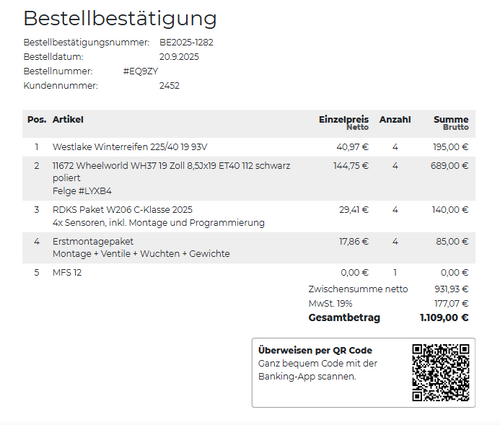 Bestellung Lukas Schnekenburger