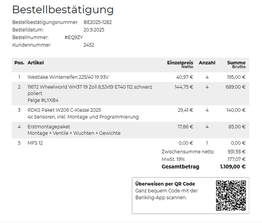 Bestellung Lukas Schnekenburger