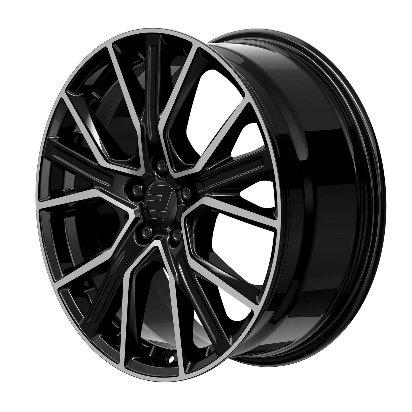 Sommer Kompletträder, 2DRV WH34, 19 Zoll 8,5Jx19 ET45 5x112 mit 225/35 R19 schwarz poliert