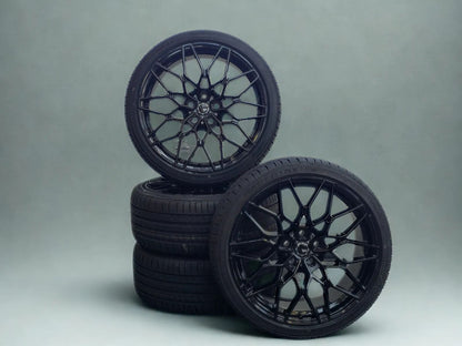 Sommer Kompletträder, SX-Wheels SX1, 19 Zoll 8,5Jx19 ET30 5x112 mit 225/40 R19 schwarz