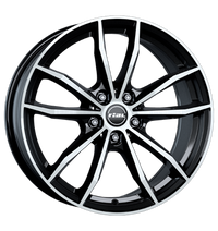 Rial, X12, 8x19 ET46 5x112 66,5, diamant-schwarz frontpoliert
