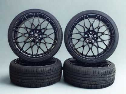 Sommer Kompletträder, SX-Wheels SX1, 19 Zoll 8,5Jx19 ET30 5x112 mit 225/40 R19 schwarz