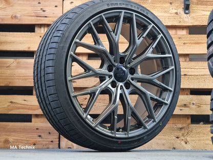 20 Zoll Sommerkomplettradsatz Wheelworld WH37 8,5x20 ET35 5x112 grau 245/35 R20 Superia