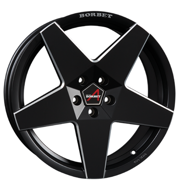 Borbet, A neu, 8x18 ET44 5x112 57,1, black matt