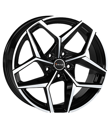 Avus, AC-523, 8x18 ET35 5x112 66,6, black polished