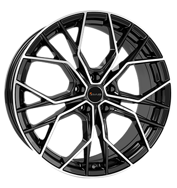 Avus, AC-M10, 8,5x20 ET40 5x112 66,6, black polished