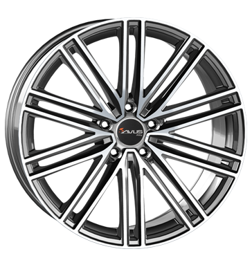 Avus, AC-M08, 9x20 ET33 5x112 66,6, anthracite polished