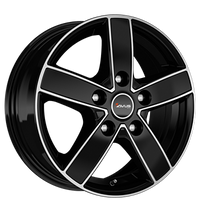 Avus, AC-V51, 6,5x16 ET62 5x118 71,1, black polished