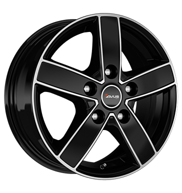 Avus, AC-V51, 6,5x16 ET45 5x118 71,1, black polished