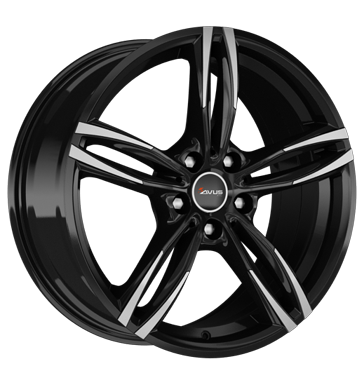 Avus, AF 15, 8x18 ET30 5x112 66,7, black polished