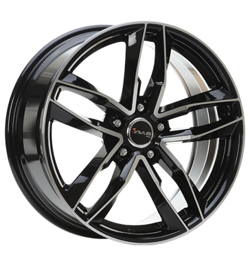 Avus, AF 16, 8x18 ET25 5x112 66,6, black polished