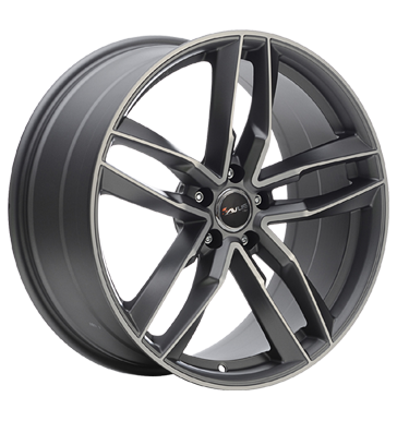 Avus, AF 16, 9x20 ET25 5x112 66,6, matt anthracite polished
