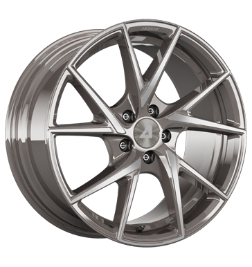 Alutec, ADX.01, 8,5x19 ET40 5x108 70,1, metallic-platinum frontpoliert